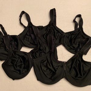 4 Black Wacoal Bodysuede® Underwire Bras